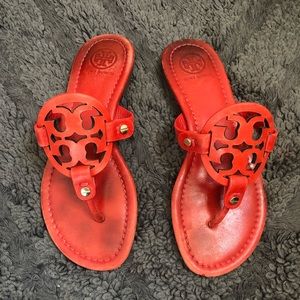 Cute Red Tory Burch Miller Sandals!